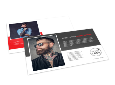 Creative Ink Tattoos Postcard Template preview