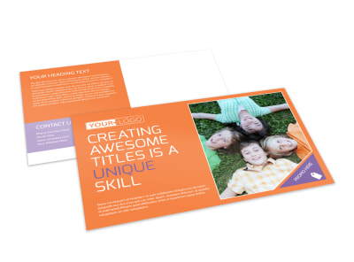 Child Learning Center Postcard Template preview