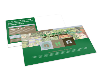 Food Co-op Postcard Template preview