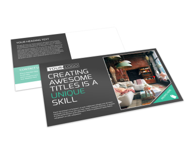 Furniture & Design Consultants Postcard Template preview