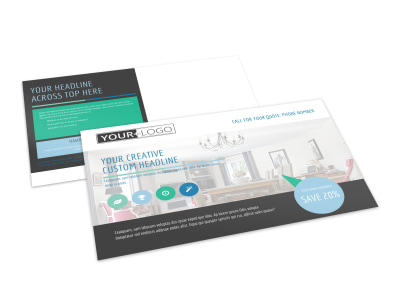 Interior Design Professionals Postcard Template preview