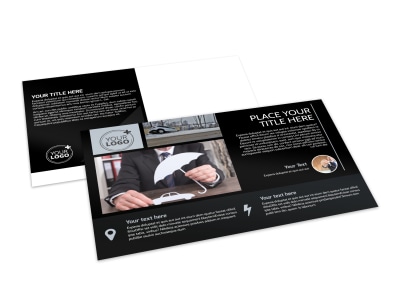 Auto Insurance Postcard Template preview