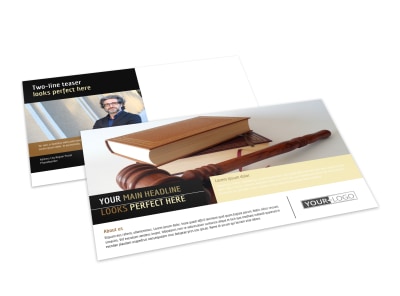 Private Law Firms Postcard Template preview