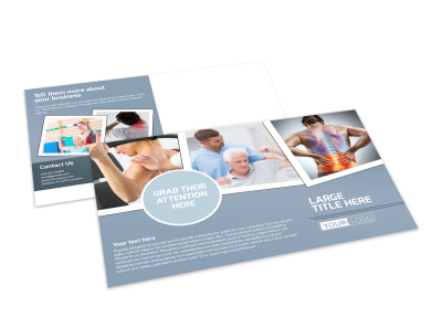 Orthopedics & Sports Medicine Postcard Template preview