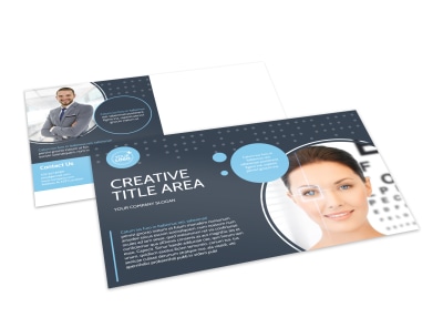 Vision Health Center Postcard Template preview