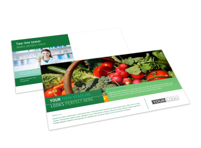 Healthy Diet Specialists Postcard Template preview