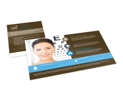 Vision Center Eye Doctor Postcard Template preview