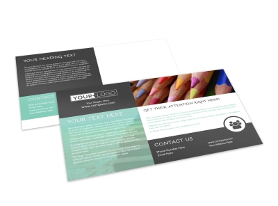 Art Supplies Postcard Template preview