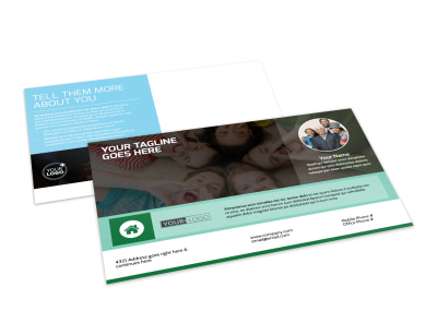 Church Fellowship Postcard Template preview