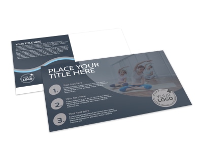 Yoga & Meditation Studio Postcard Template preview