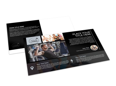 Local Gym Postcard Template preview