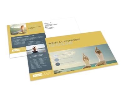 Relaxing Yoga Postcard Template preview