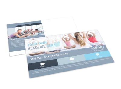 Family Gym Postcard Template preview