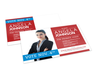 Quality Political Postcard Template preview