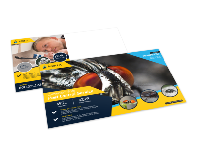 Pest Control Postcards Template Preview
