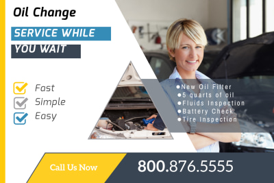 Auto Repair Oil Change   Side 1 Image