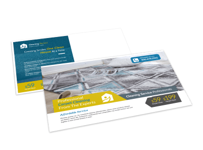 Carpet Cleaning Postcards Template Preview
