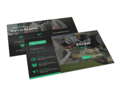 Gym Postcards Template Preview