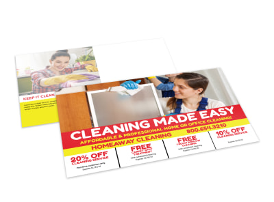 House Cleaning Postcard Template 2bh85xi57m preview