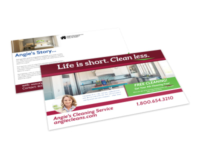 House Cleaning Postcard Template 4wsda4fwca preview