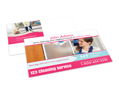 House Cleaning Postcard Template w2ruaghjp2 preview