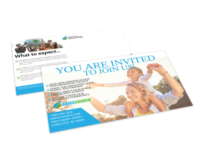 Church Invitation Postcard Template 9f1bhlpufk preview