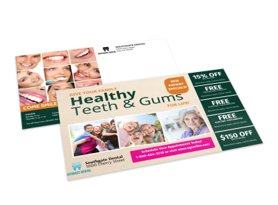 Dental Postcard Template pfawkxt057 preview