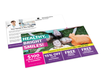 Dental Postcards Template Preview