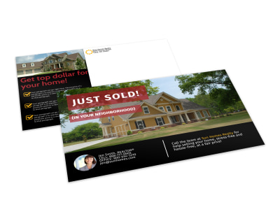 Just Sold Real Estate Postcard Template dobqqq8qwx preview