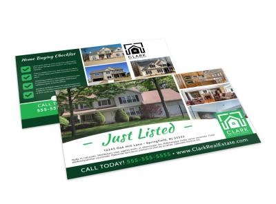 Just Listed Real Estate Postcard Template 909b1rddn4 preview