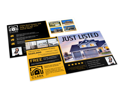 Just Listed Real Estate Postcard Template 88iuickk3z preview