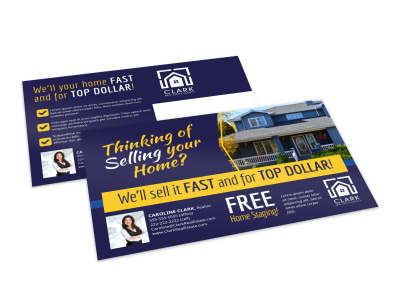 Thinking Of Selling Postcard Template btnbct46vk preview