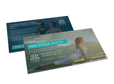 Yoga Class Detail Postcard Template rrpdasdbo8 preview