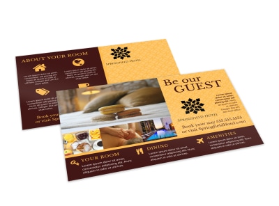 Hotel Room Detail Postcard Template u8cdwa5ua3 preview