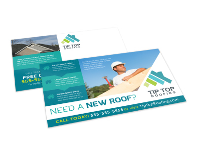 Roofing Postcard Template tkzo4fwpfa preview