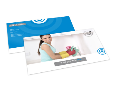 House Cleaning & Housekeeping Services Postcard Template 2 preview
