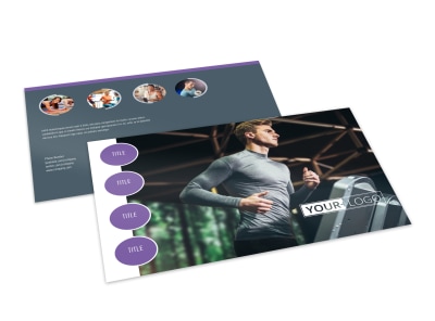 Sports & Health Club Postcard Template 2 preview