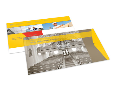 Church Construction Postcard Template 2 preview