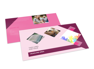 Church Fundraiser Postcard Template 2 preview