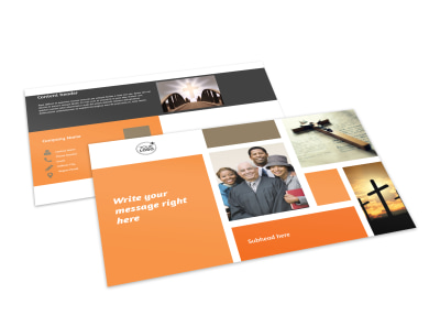 General Church 2 Postcard Template preview
