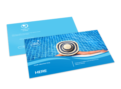Swimming Pool Cleaning Service Postcard Template 2