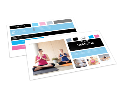 Yoga Instructor & Studio Postcard Template 2 preview