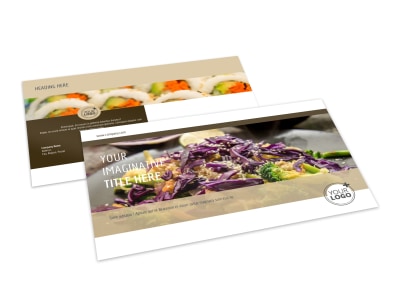 Asian Restaurant Postcard Template 2 preview