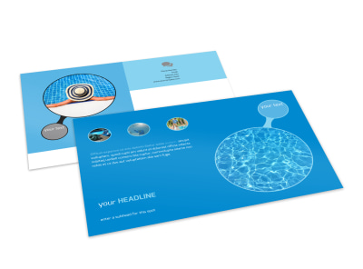 Residential Pool Cleaning Postcard Template 2 preview