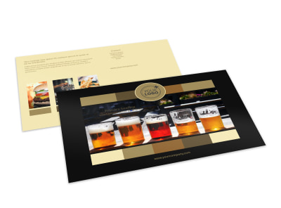 Brew Pub Postcard Template 2 preview