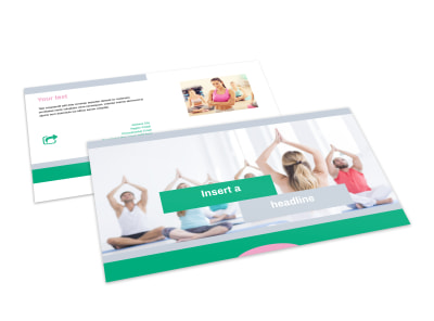 Hot Yoga Class Postcard Template 2 preview