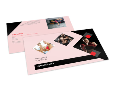 Boxing Gym Postcard Template 2 preview