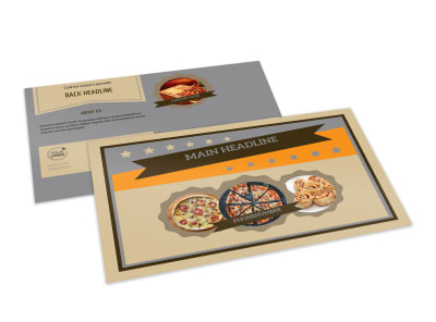 Pizza Shop Postcard Template 2 preview