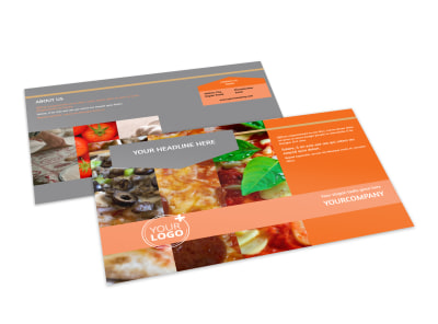 Pizza Menu Postcard Template 2 preview