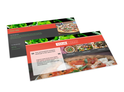Delicious Pizza Menu Postcard Template 2 preview